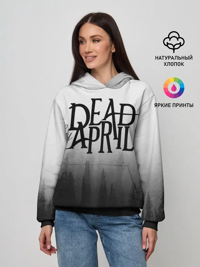 Женское худи с принтом «Dead by April»