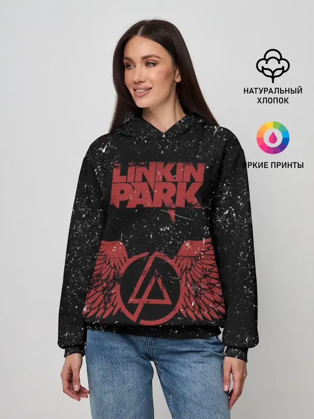 Женское худи с принтом «Linkin Park»