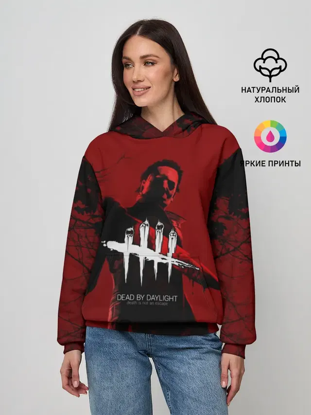 Женское худи с принтом «Dead by Daylight»