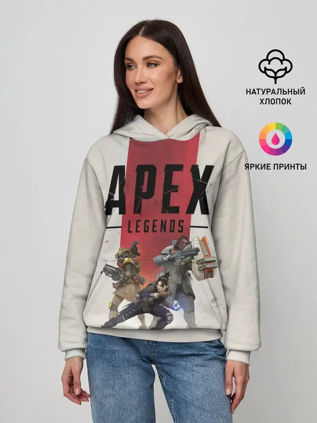 Женское худи с принтом «Королевская битва — APEX LEGENDS»