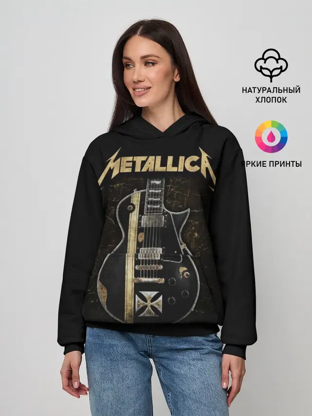 Женское худи с принтом «Metallica»