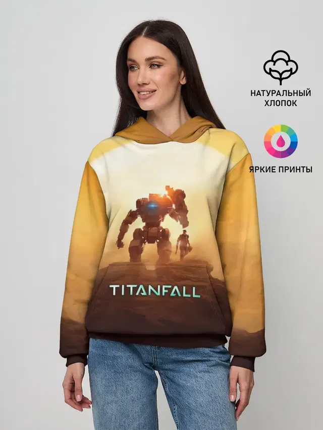 Женское худи с принтом «Titanfall»