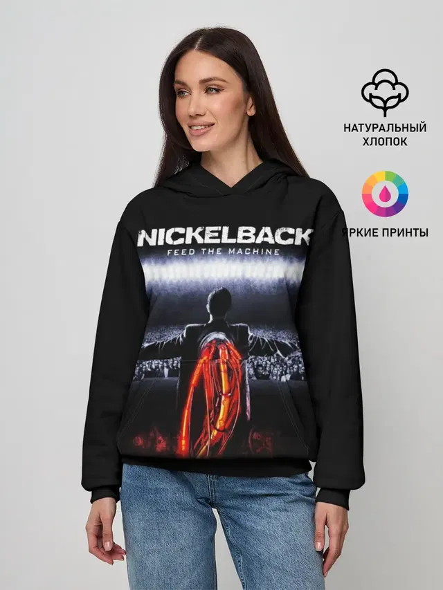 Женское худи с принтом «Nickelback»