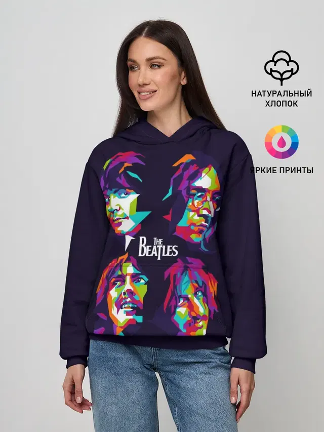 Женское худи с принтом «The Beatles»
