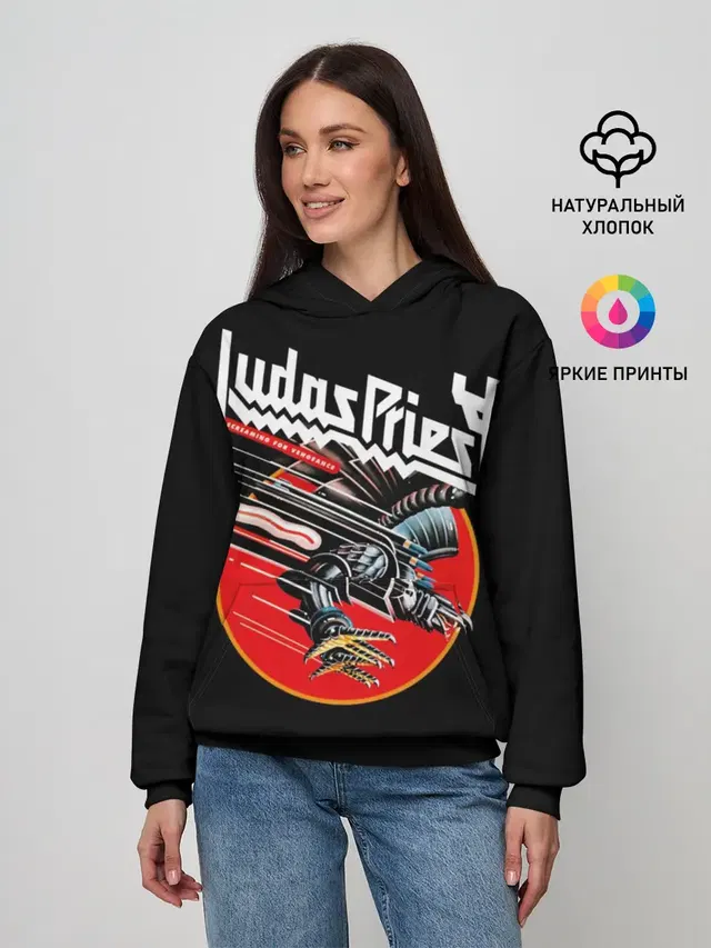 Женское худи с принтом «Screaming for Vengeance»