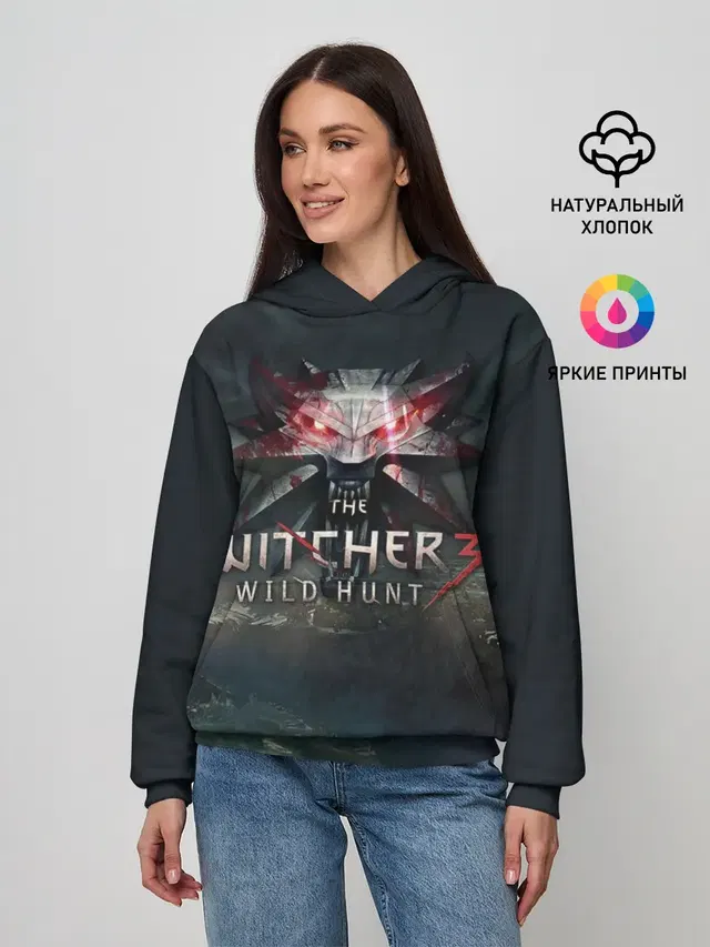 Женское худи с принтом «The Witcher III — The Witcher 3: Wild Hunt»
