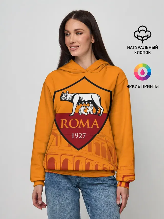 Женское худи с принтом «Roma»