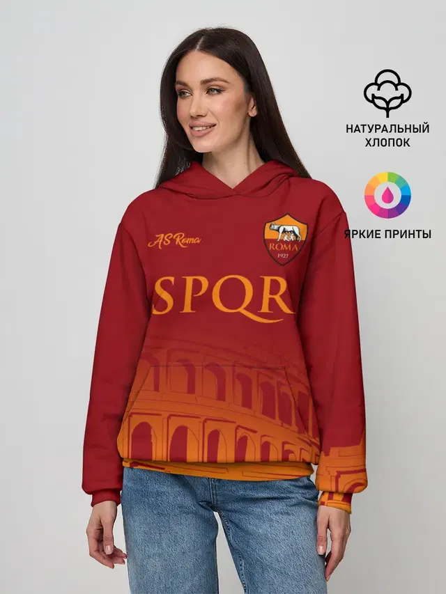 Женское худи с принтом «Roma»