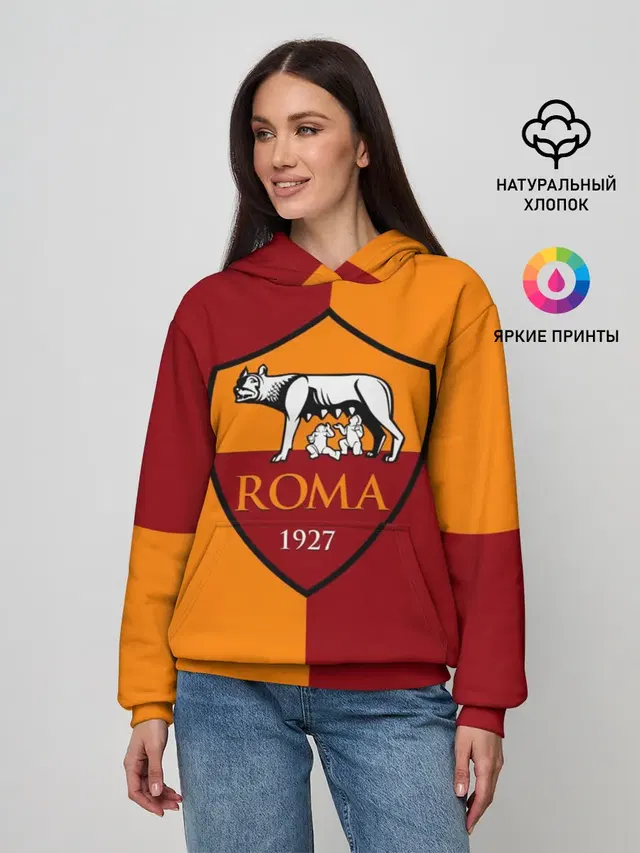 Женское худи с принтом «Roma»