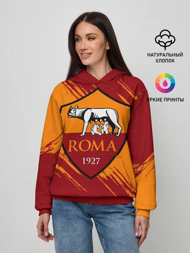 Женское худи с принтом «Roma»