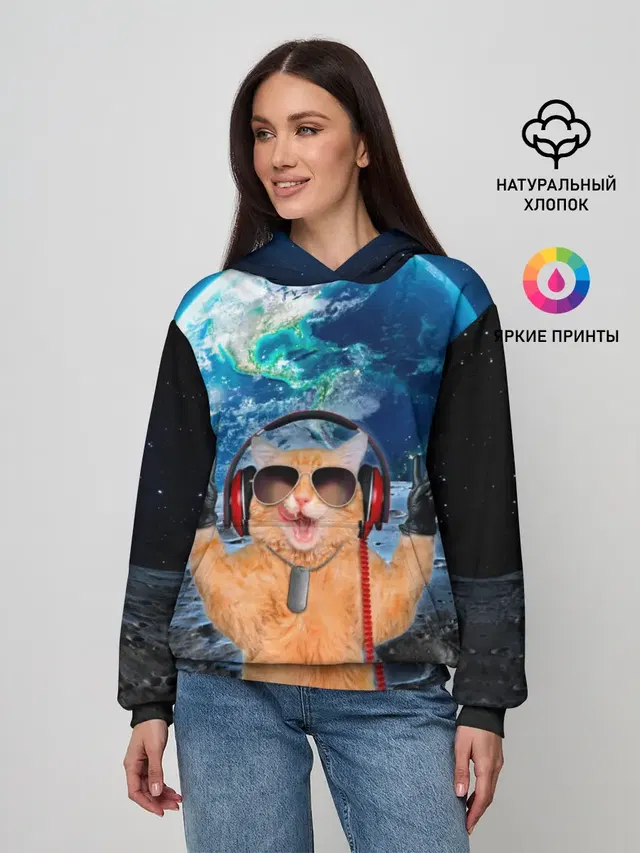 Кот на луне