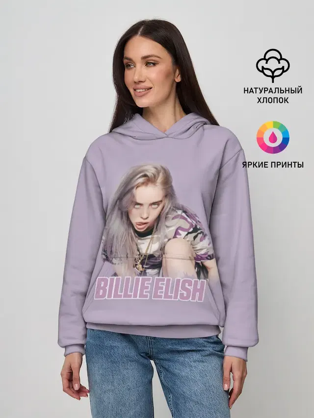 Женское худи с принтом «Billie Eilish»