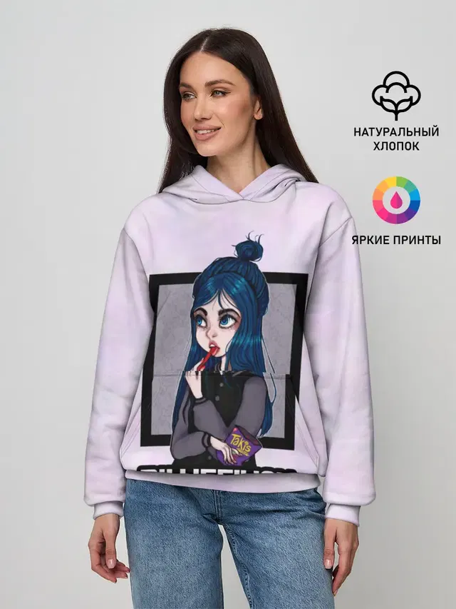 Женское худи с принтом «Billie Eilish»