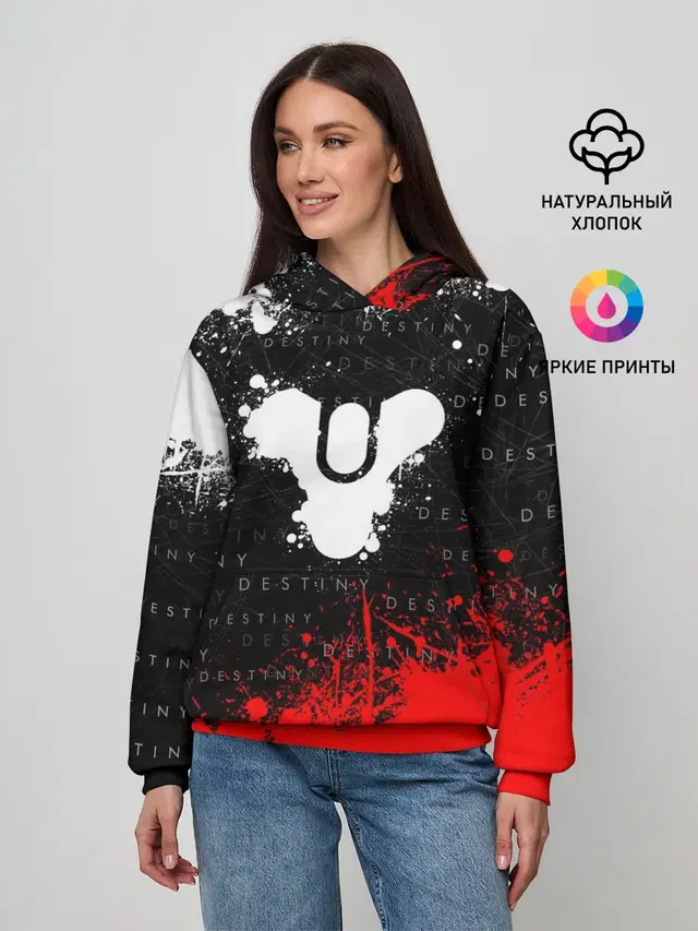 Женское худи с принтом «Destiny»
