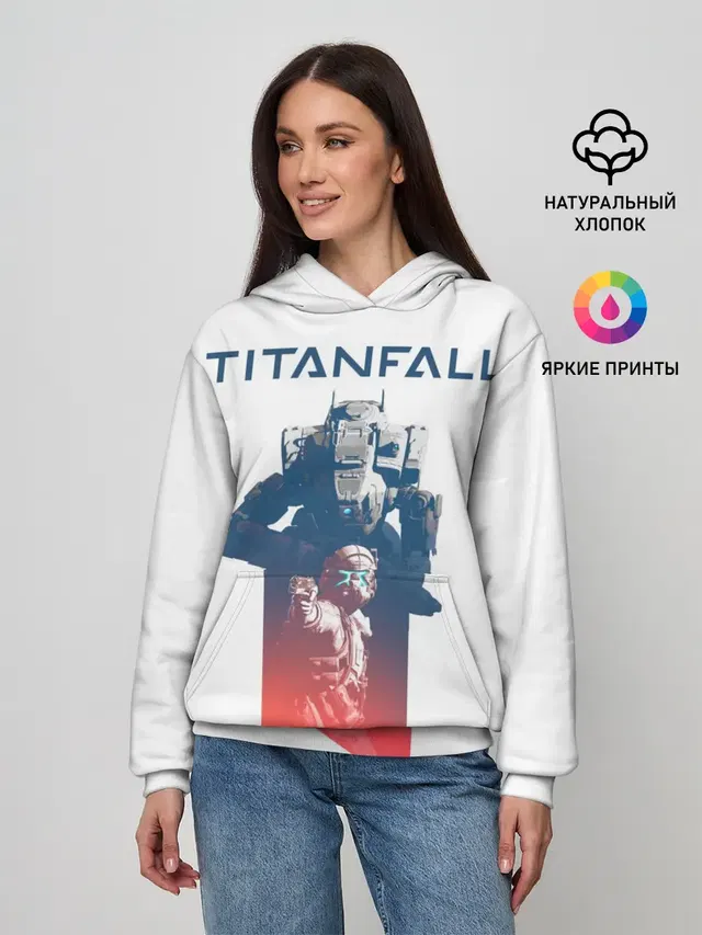 Женское худи с принтом «Titanfall»