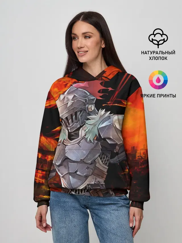 Женское худи с принтом «Goblin Slayer 2»