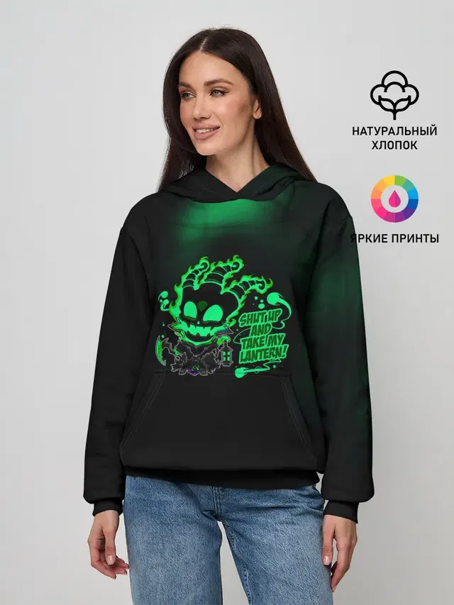 Женское худи с принтом «Thresh - League of Legends»