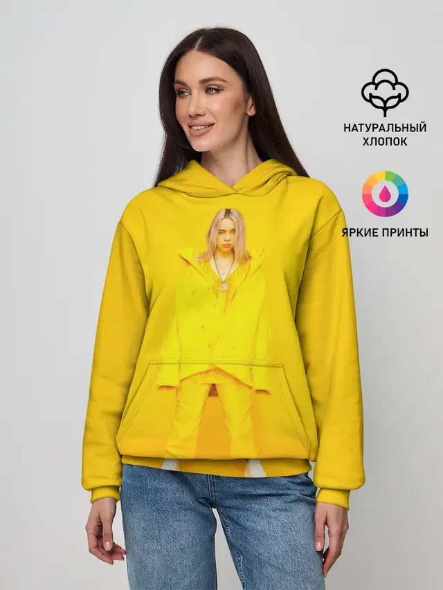 Женское худи с принтом «Billie Eilish»