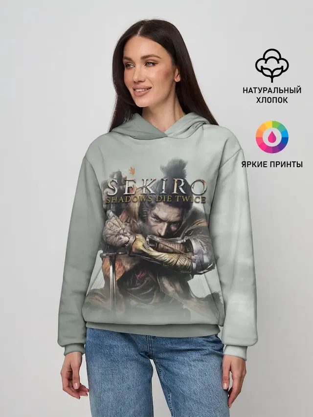 Женское худи с принтом «Katana — Sekiro: Shadows Die Twice»
