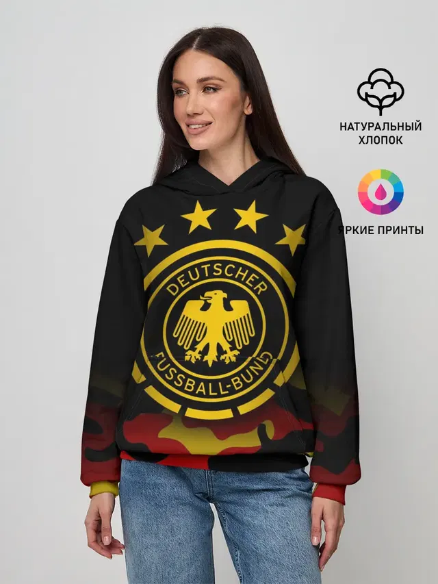 Женское худи с принтом «Camouflage»