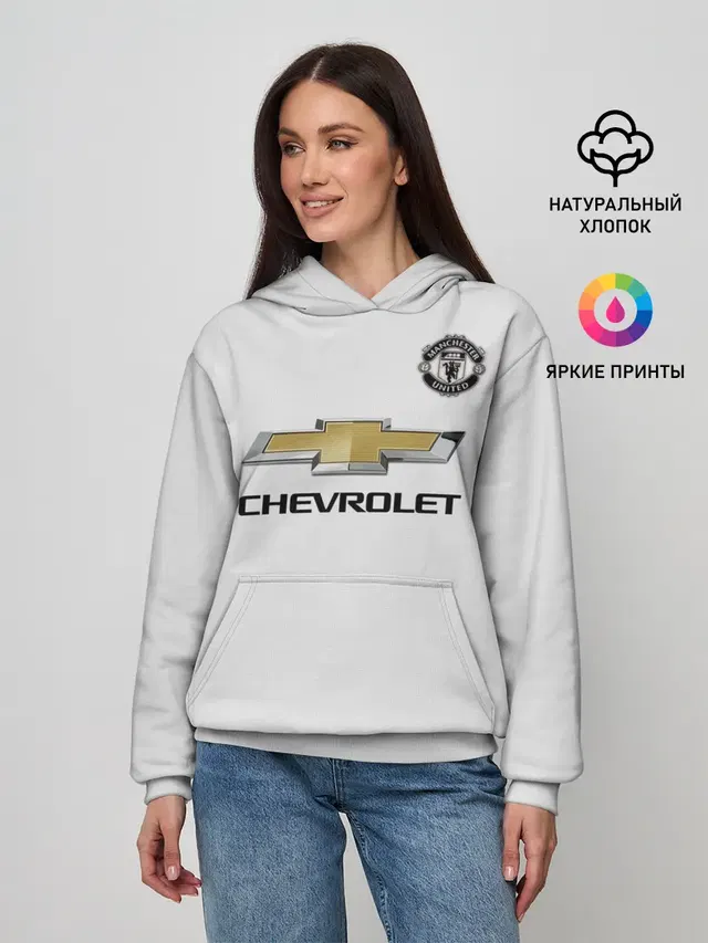 Женское худи с принтом «Манчестер Юнайтед — MU away 19-20»