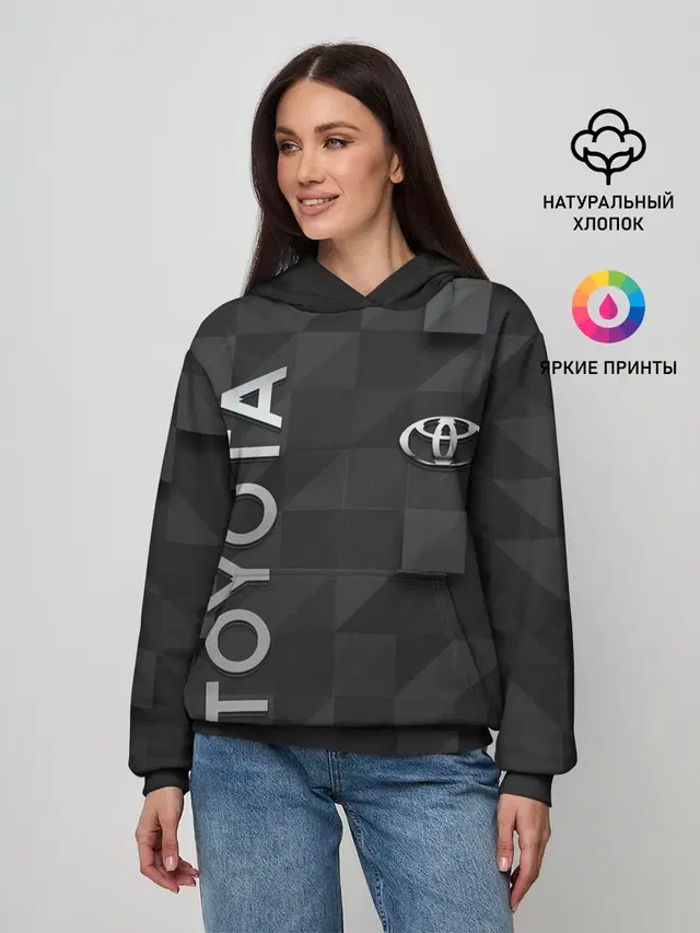 Женское худи с принтом «Тойота»