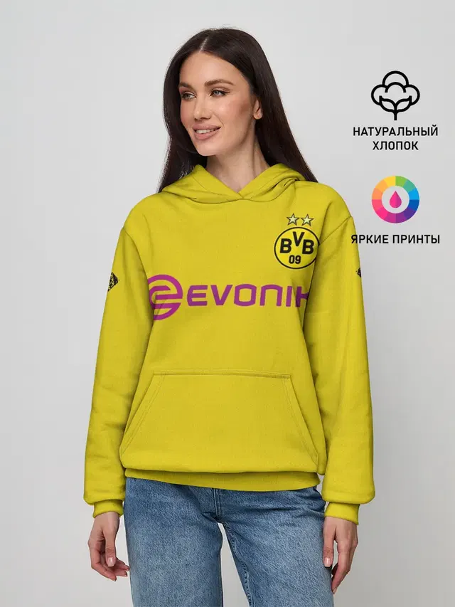 Женское худи с принтом «Reus home 19-20»