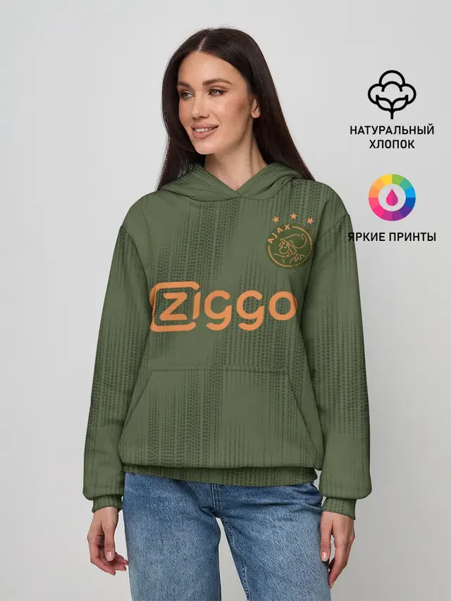 Женское худи с принтом «Ajax away 19-20»