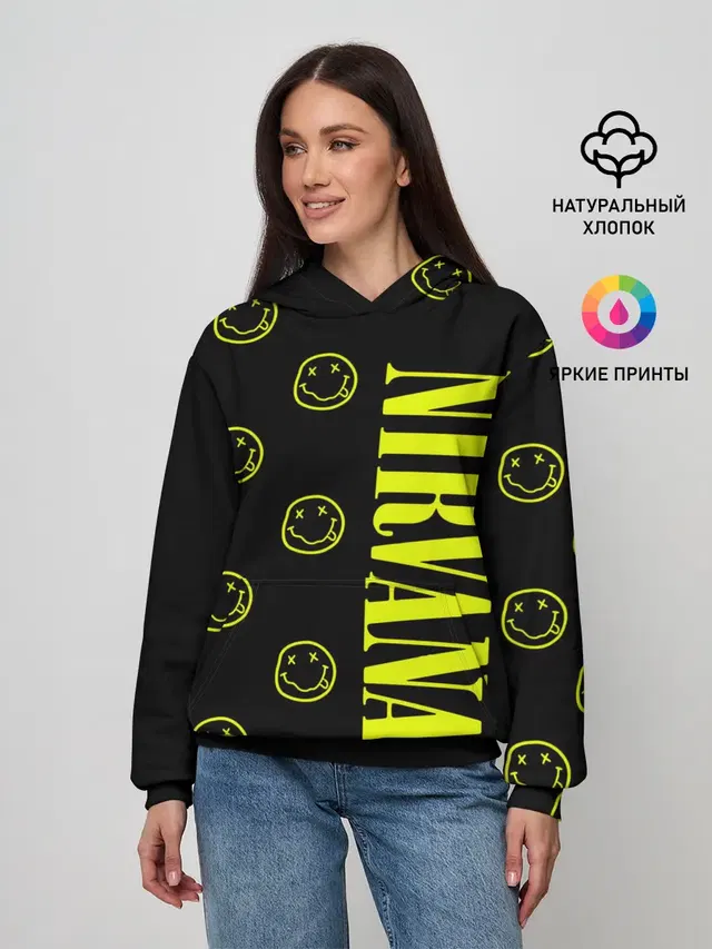 Женское худи с принтом «Nirvana 2»