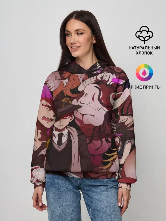 Женское худи с принтом «danganronpa perso»