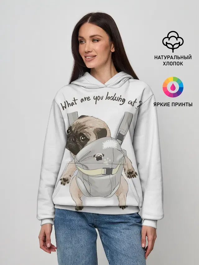Мопс в рюкзаке