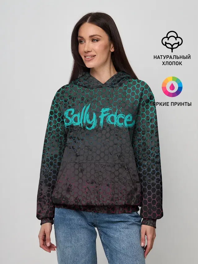 Женское худи с принтом «Sally Face game»
