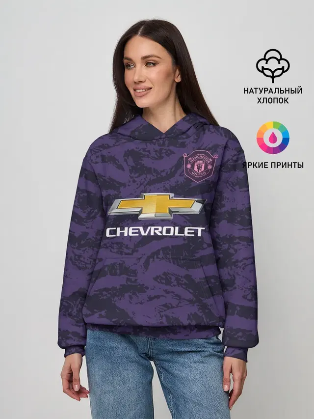 Женское худи с принтом «Манчестер Юнайтед — MU Gk 18-19»