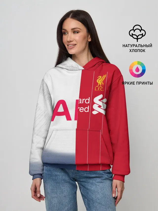 Женское худи с принтом «Liverpool vs Tottenham»