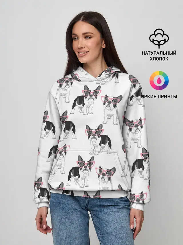 Французские бульдоги в очках