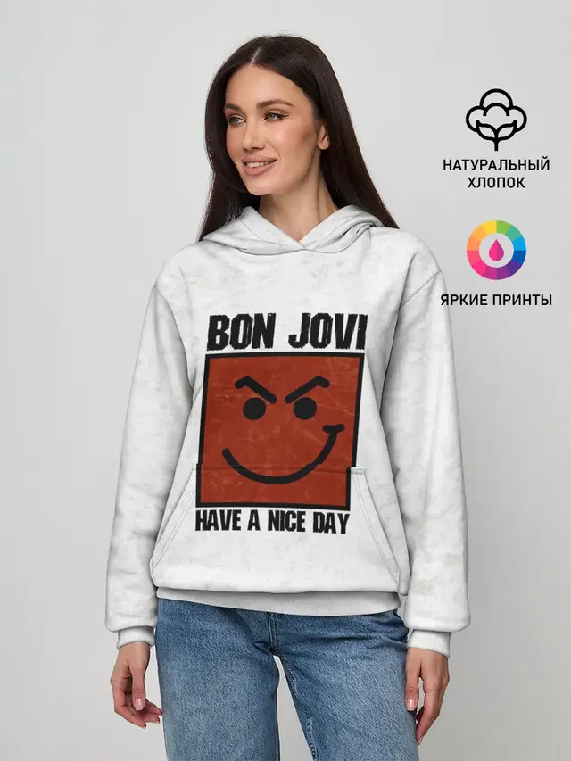 Женское худи с принтом «Have a nice day»