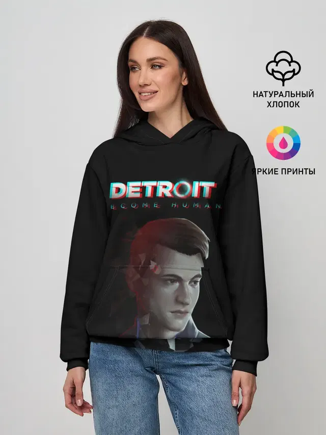 Женское худи с принтом «Connor»