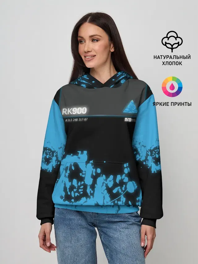 Женское худи с принтом «RK900»