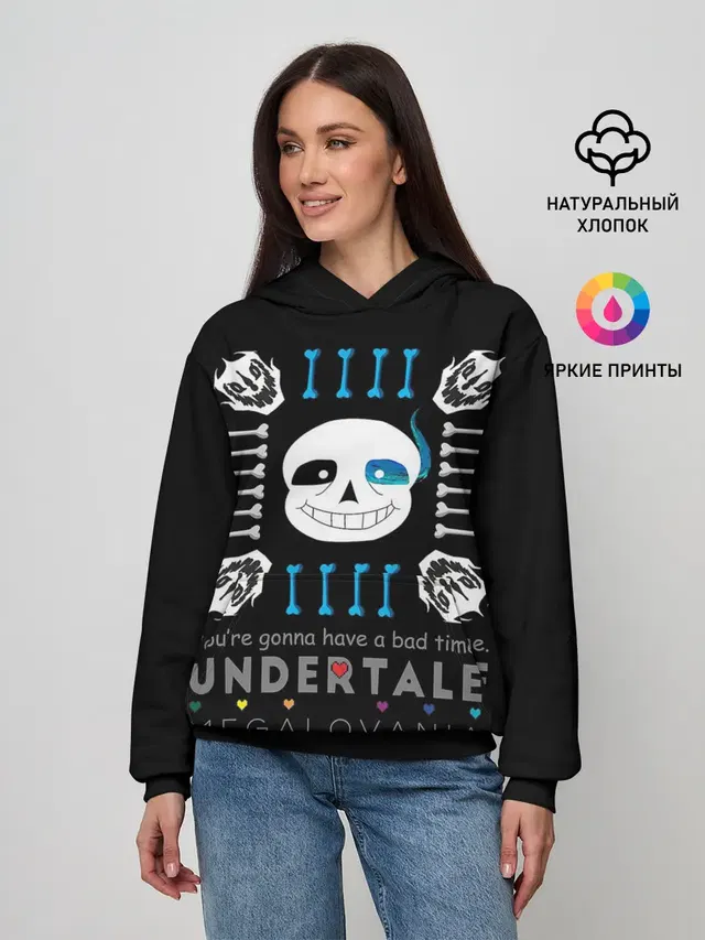 Женское худи с принтом «Megalovania»