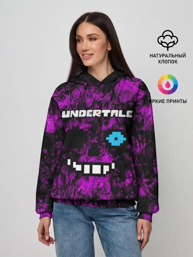 Женское худи с принтом «Undertale Sans.»