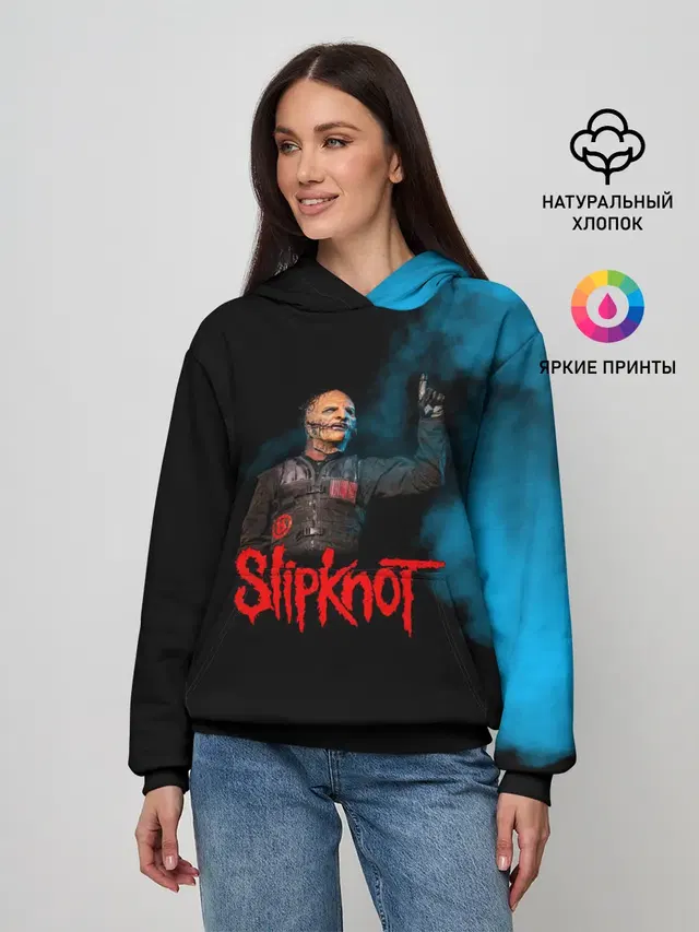 Женское худи с принтом «Slipknot»