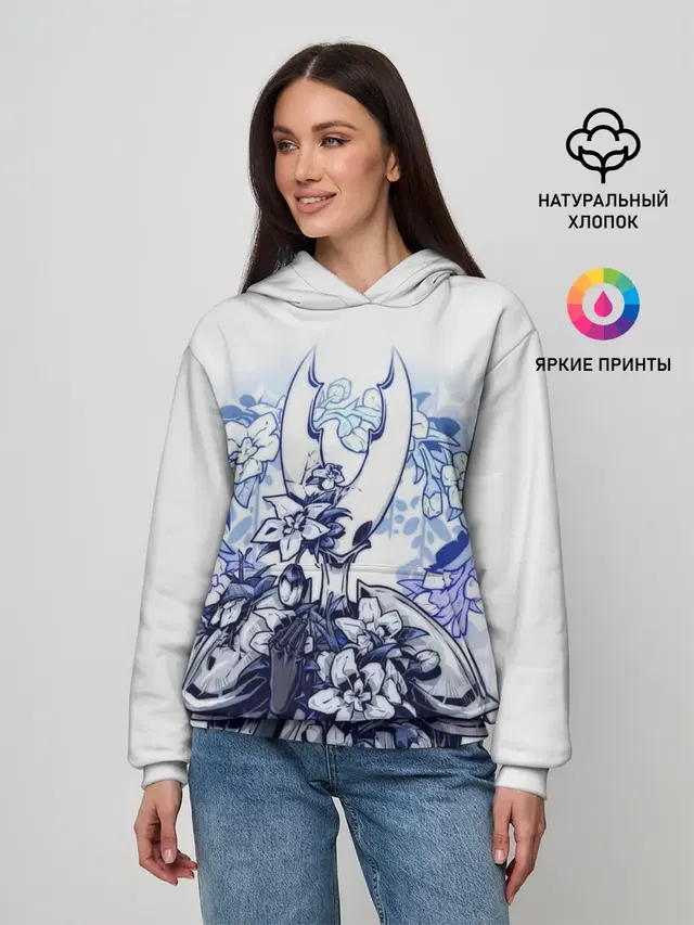 Женское худи с принтом «Hollow Knight game»
