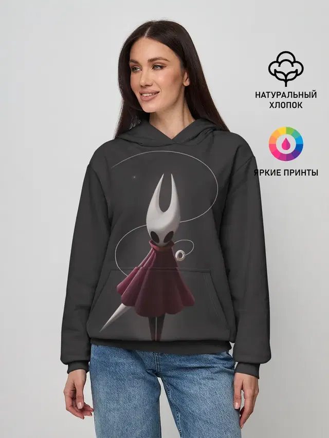 Женское худи с принтом «Hornet (Hollow Knight)»