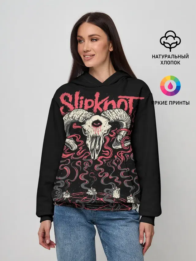 Женское худи с принтом «Pentagram»