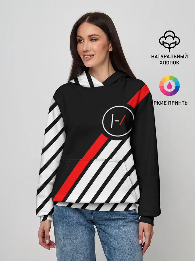 Женское худи с принтом «Stripes»