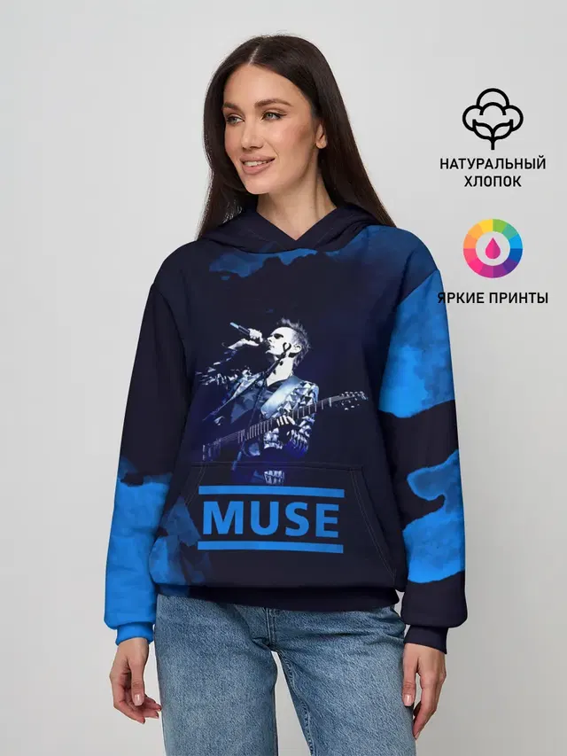 Женское худи с принтом «Rock musician»