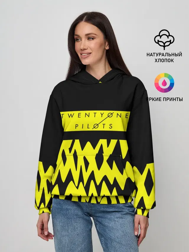Женское худи с принтом «Twenty One Pilots 12»