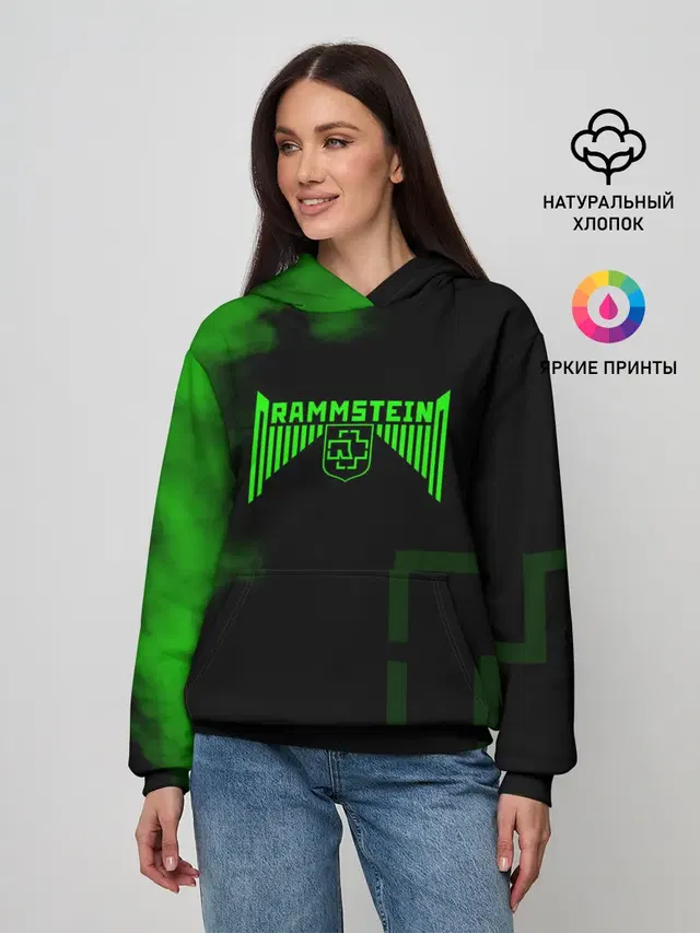 Женское худи с принтом «Rammstein»