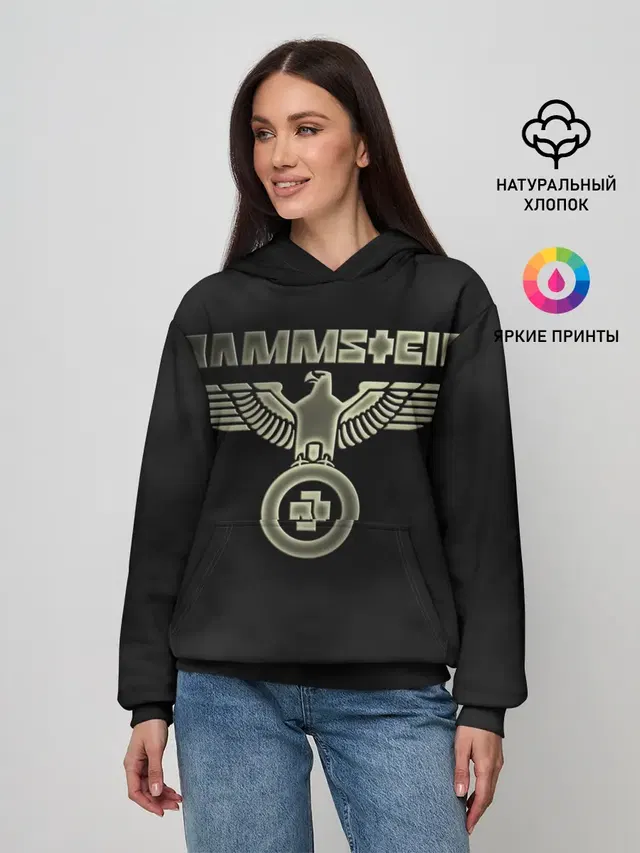 Женское худи с принтом «Rammstein»