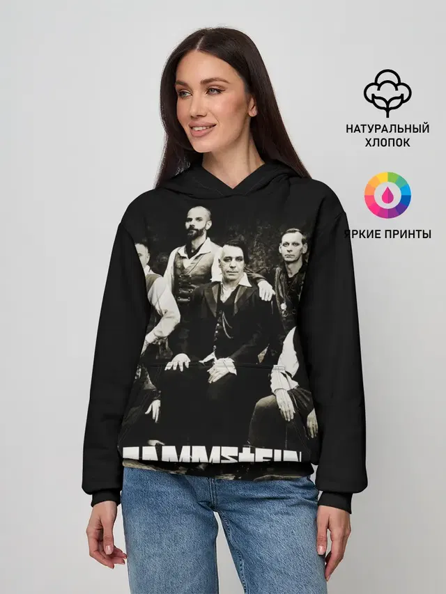 Женское худи с принтом «Rammstein»